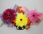 납골당꽃다발 해바라기 조화 납골당꽃 장식 꾸미기 소품 봉안당 추모관 제사상 미니어처