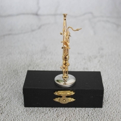 미니어처 바순 악기 소품 장식