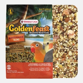 [82220] 골든피스트 오스트레일리안 중소형 사랑앵무 왕관 모란 1.36kg