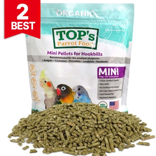 탑스오가닉 유기농 건강 미니 펠렛 중소형 453g (모란, 왕관, 코뉴어, 퀘이커)