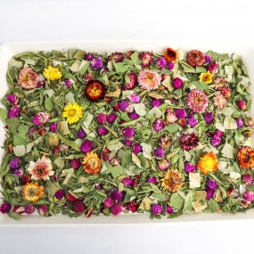★5월 경 입고예정★ 자연주의 천연 플라워 (옐로우/퍼플)100g (오감 자극, 스트레스 해소, 두뇌 훈련)