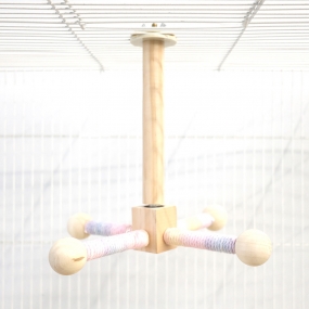 파스텔 원목 스윙 그네