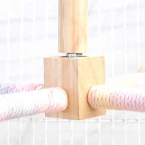 파스텔 원목 스윙 그네