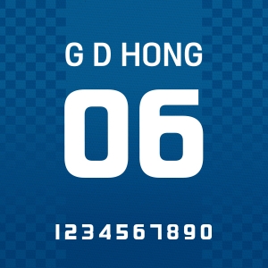 폰트스타일06 (이름,숫자변경 가능)