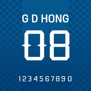 폰트스타일08 (이름,숫자변경 가능)
