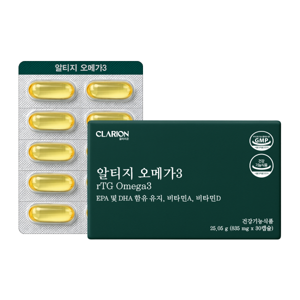 클라리온 알티지 오메가3 30캡슐, 1개 (1개월분)