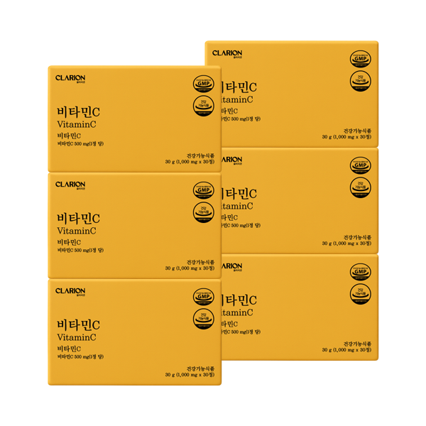 클라리온 비타민C 30정, 6개 (6개월분)