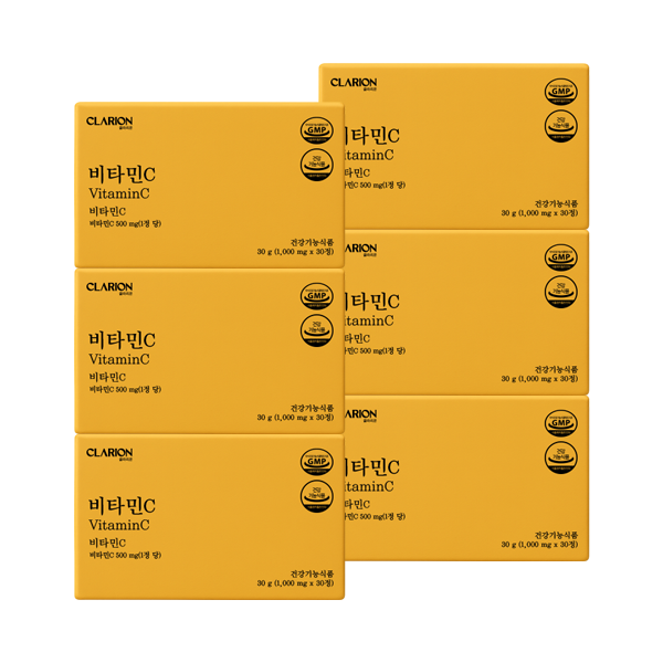클라리온 비타민C 30정, 6개 (6개월분)