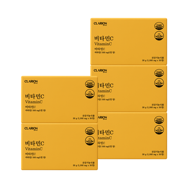 클라리온 비타민C 30정, 5개 (5개월분)