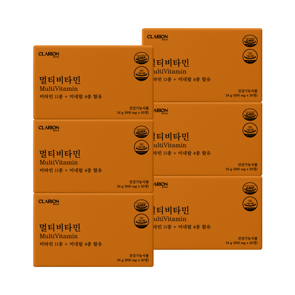 클라리온 멀티비타민 30정, 6개 (6개월분)