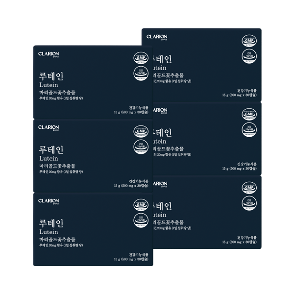 클라리온 루테인 30캡슐, 6개 (6개월분)