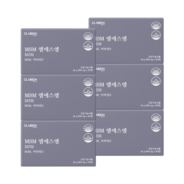 클라리온 MSM 엠에스엠 60정, 6개 (6개월분)