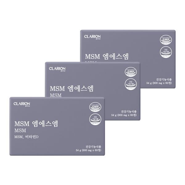 클라리온 MSM 엠에스엠 60정, 3개 (3개월분)