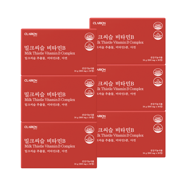 클라리온 밀크씨슬 비타민B 30정, 6개 (6개월분)