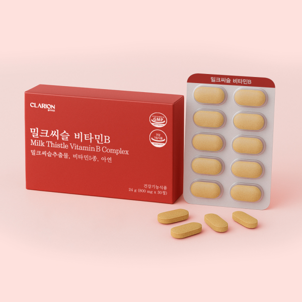 클라리온 밀크씨슬 비타민B 30정, 5개 (5개월분)