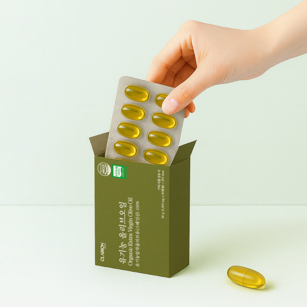 클라리온 유기농 올리브오일 30캡슐, 3개 (3개월분)