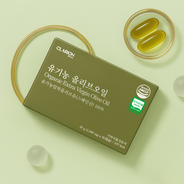 클라리온 유기농 올리브오일 30캡슐, 1개 (1개월분)