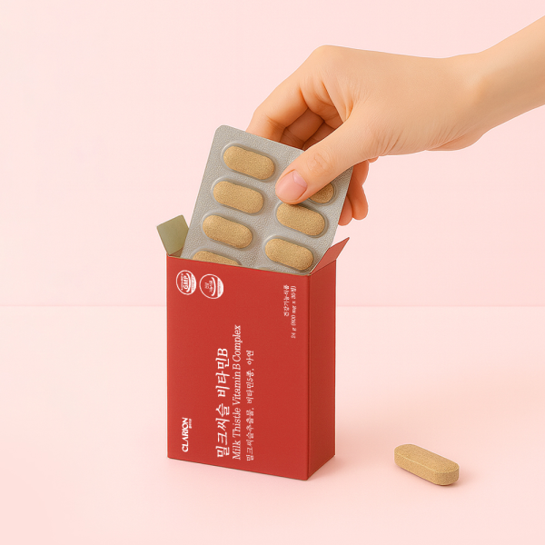 클라리온 밀크씨슬 비타민B 30정, 1개 (1개월분)