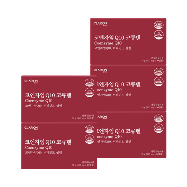 클라리온 코엔자임 Q10 코큐텐 30정, 5개 (5개월분)