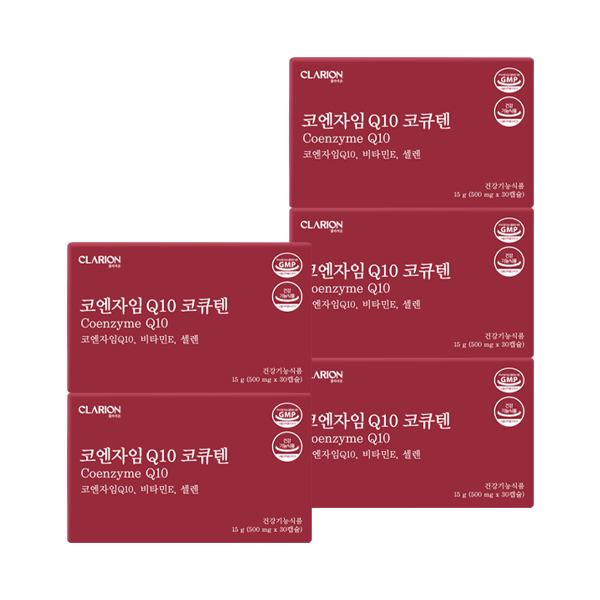 클라리온 코엔자임 Q10 코큐텐 30정, 5개 (5개월분)