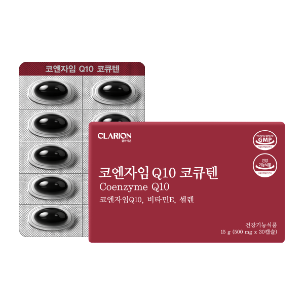 클라리온 코엔자임 Q10 코큐텐 30정, 1개 (1개월분)