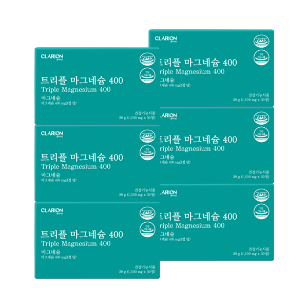 클라리온 트리플 마그네슘 400 30정, 6개 (6개월분)