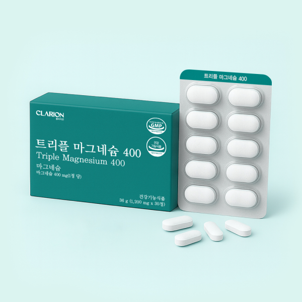 클라리온 트리플 마그네슘 400 30정, 1개 (1개월분)