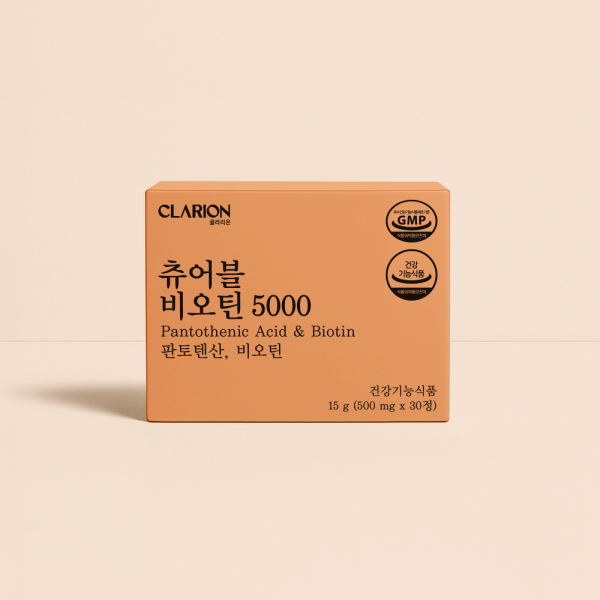 클라리온 츄어블 비오틴 5000 30정, 6개 + 쇼핑백