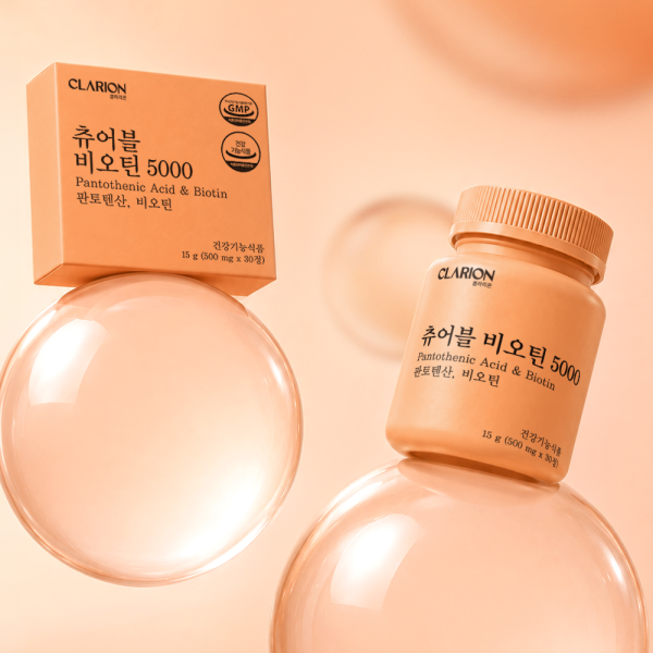 클라리온 츄어블 비오틴 5000 30정, 6개 + 쇼핑백
