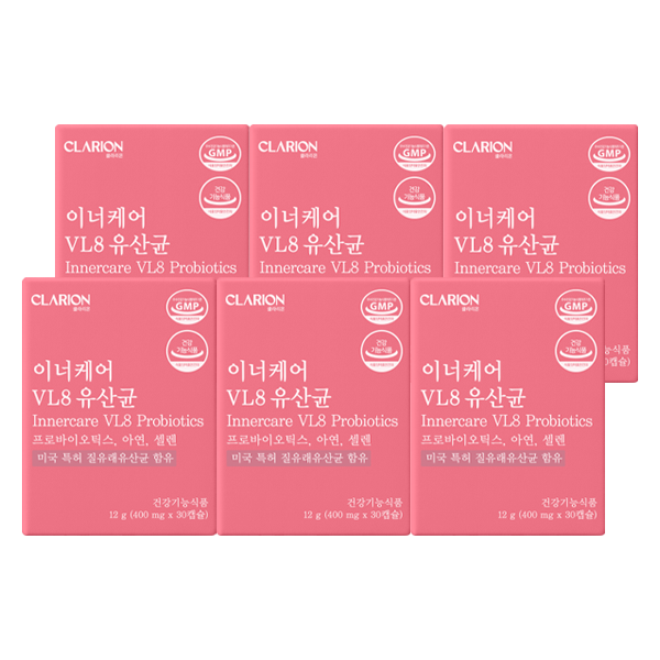 클라리온 이너케어 VL8 유산균 30캡슐, 6개