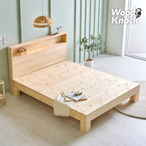 [DIY] 편백나무 통원목 침대S SS D Q K LK EK &middot; 주문제작가능