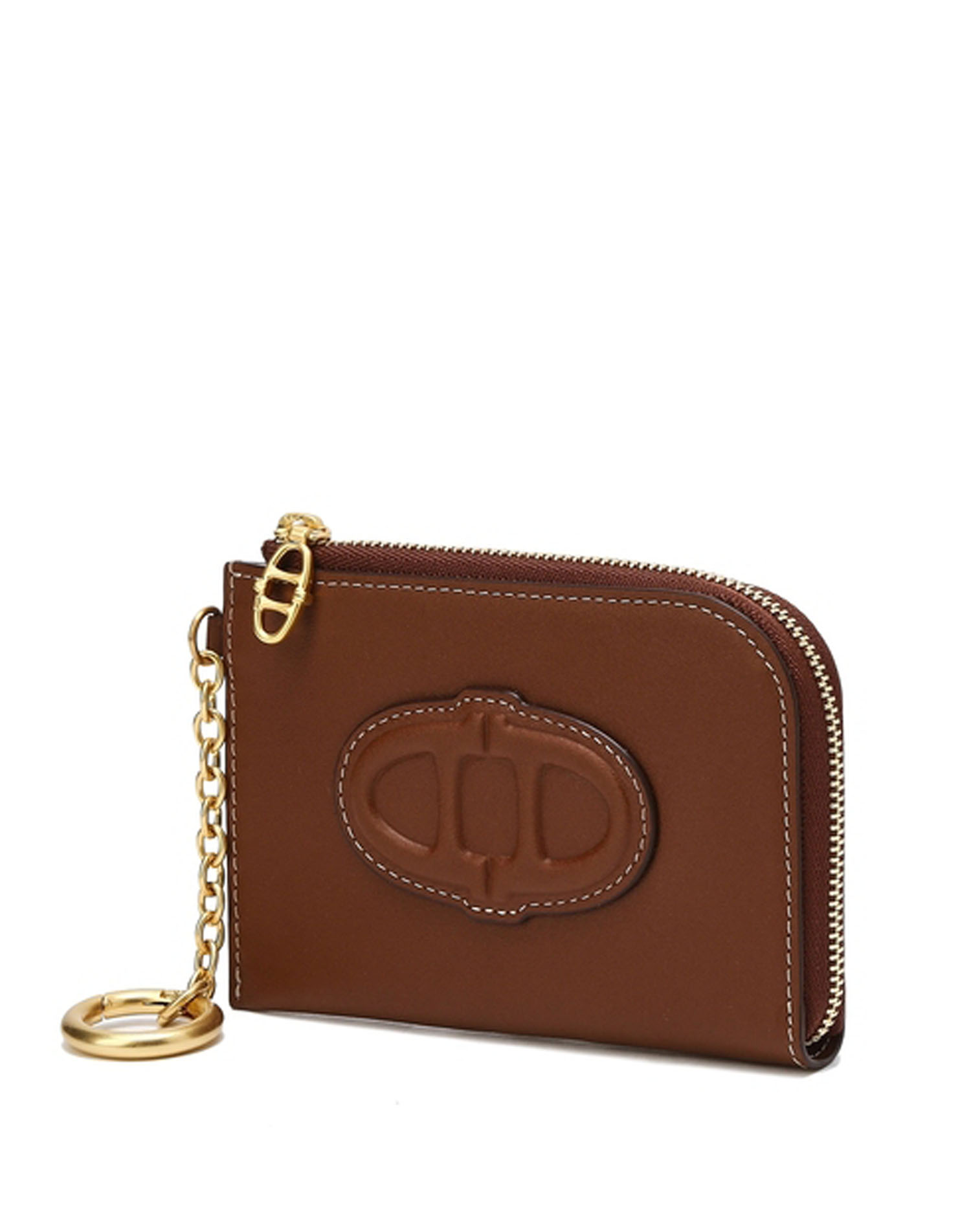 コインケース・小銭入れ [ATHE VANESSABRUNO] STAMP LEATHER ZIPPER COIN WALLET BW 아떼 바네사브루노 Bag&Acc 공식 스토어