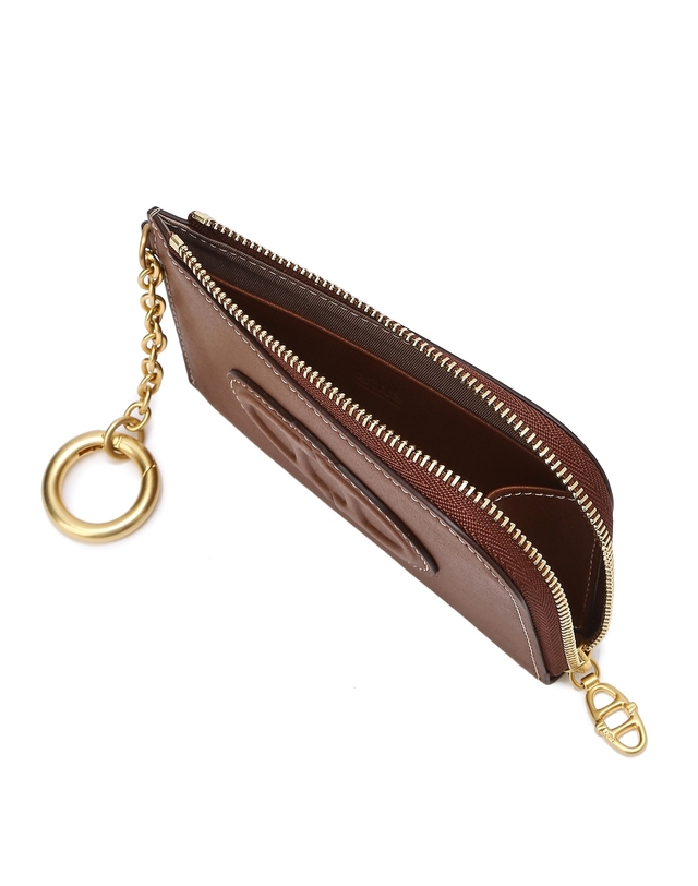 コインケース・小銭入れ [ATHE VANESSABRUNO] STAMP LEATHER ZIPPER COIN WALLET BW 아떼 바네사브루노 Bag&Acc 공식 스토어