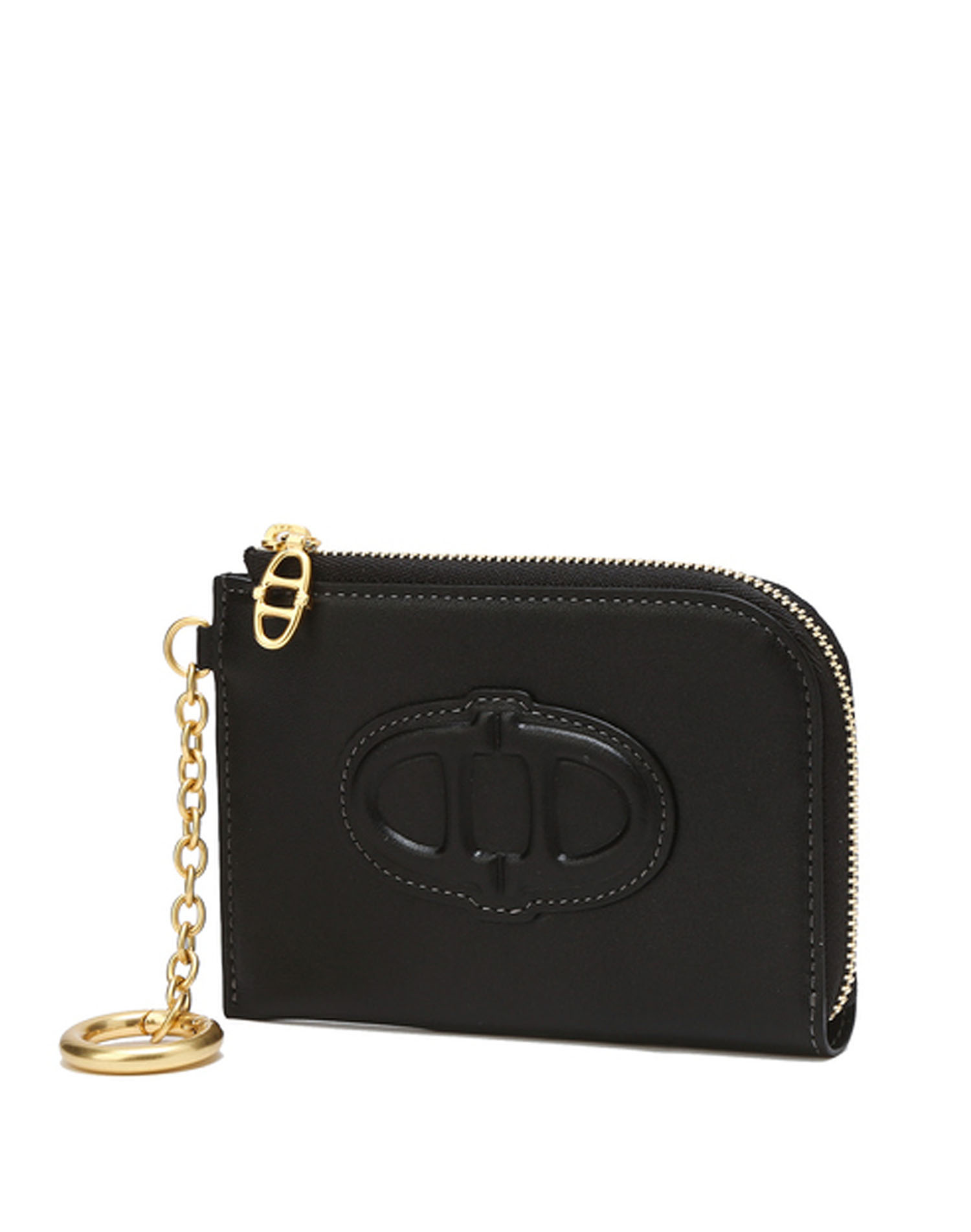 コインケース・小銭入れ [ATHE VANESSABRUNO] STAMP LEATHER ZIPPER COIN WALLET BW 아떼 바네사브루노 Bag&Acc 공식 스토어