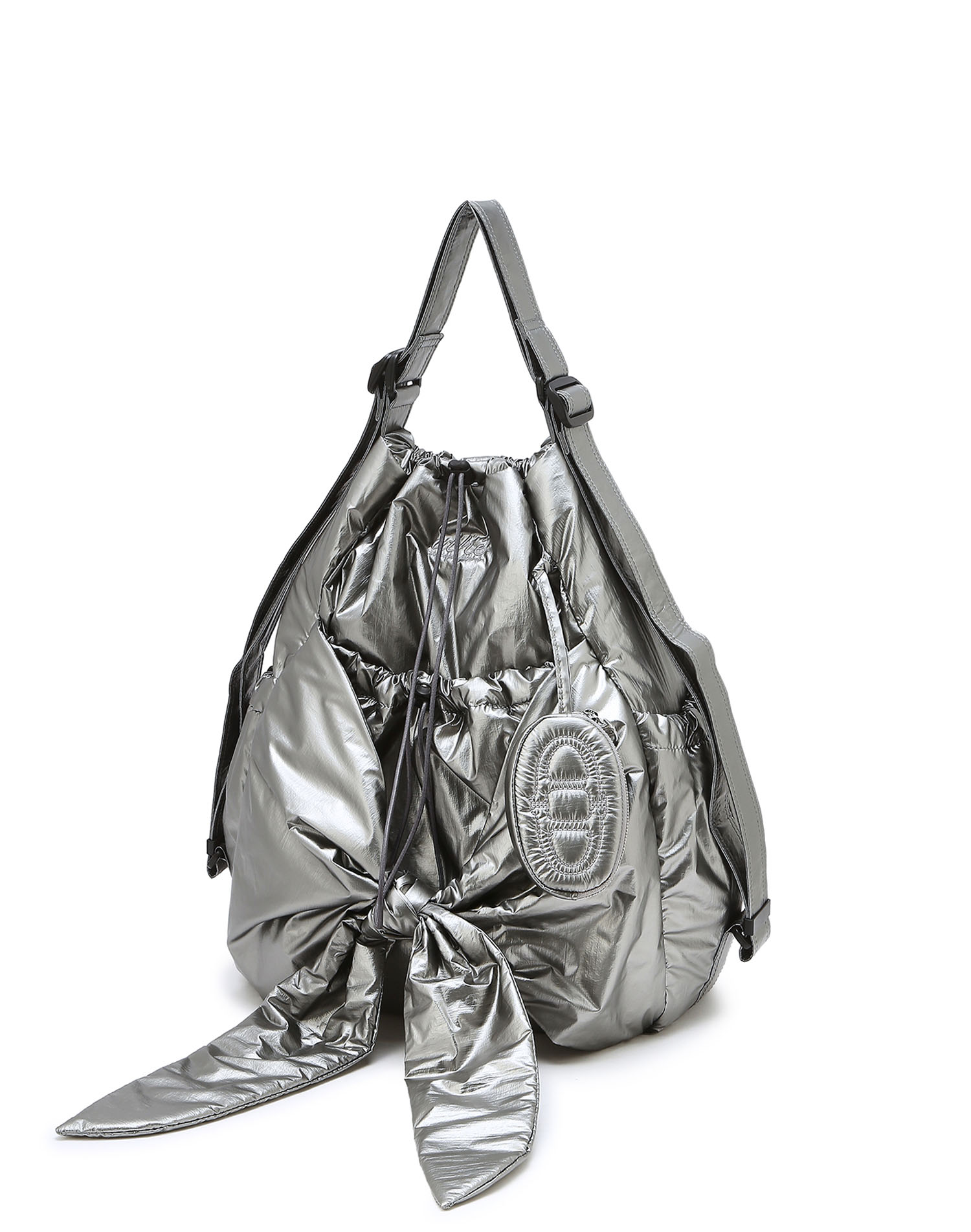 ★athe★ RUBAN Glossy Gray Ribbon Backpack & Shoulder Bag S 아떼 바네사브루노 Bag&Acc 공식 스토어