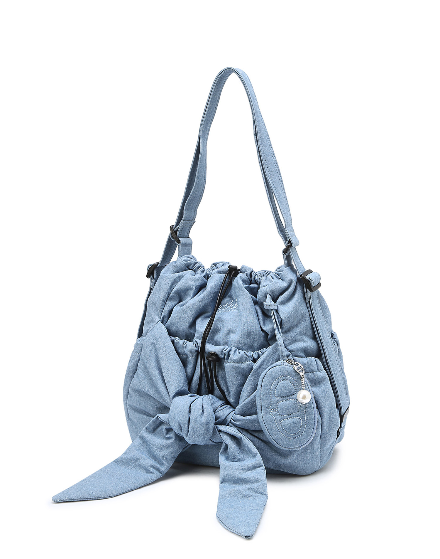 ★athe★ RUBAN Black Lace Ribbon Backpack and Shoulder Bag S 아떼 바네사브루노 Bag&Acc 공식 스토어