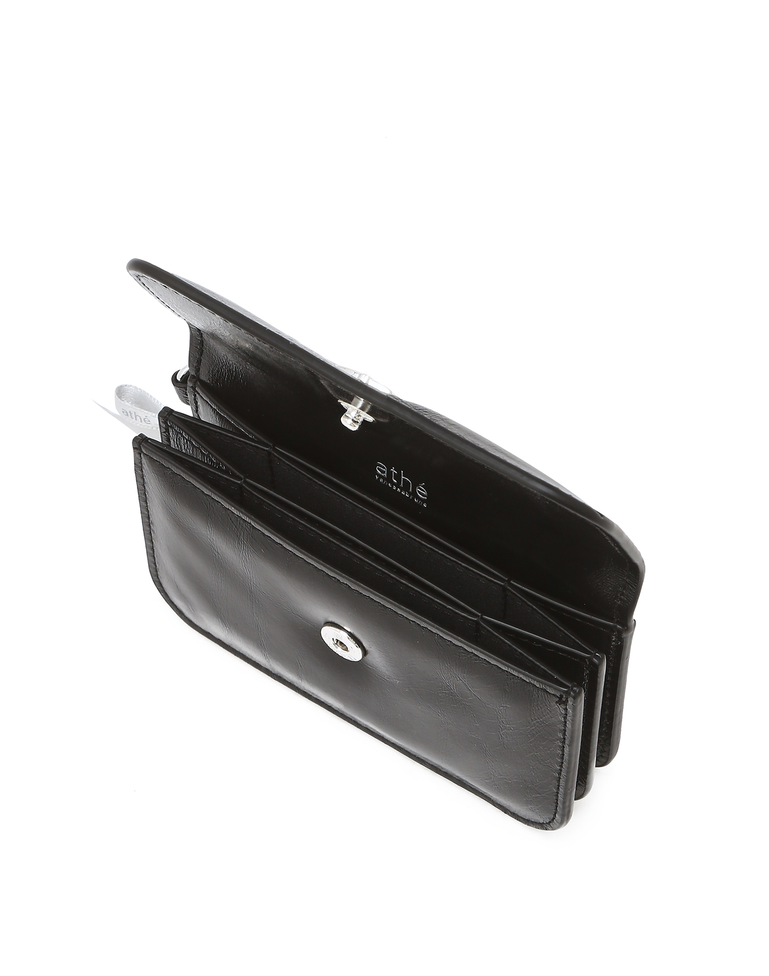 [ATHE VANESSABRUNO] ACCORDION CARD WALLET BR /韓国発 아떼바네사브루노 알렉산드라 레더 아코디언 카드지갑 블랙
