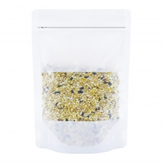 일자창 화이트 지퍼스탠드 100매