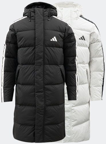 [Adidas] 아디다스 3S 롱 다운 자켓 TOP8732 | 브랜드단체복 단체점퍼 주문제작 탑앤탑