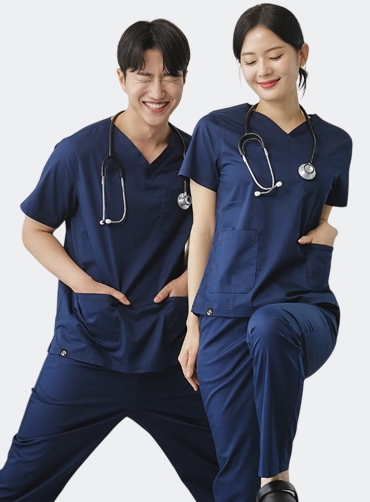 여성 TC스판 베이직 스크럽 팬츠 HOP1023 | 단체유니폼 단체바지 주문제작 탑앤탑