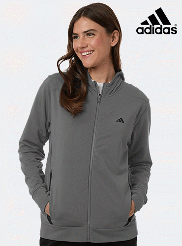 [Adidas] 아디다스 여성용 플리스 풀집 후드 스웨트셔츠 AT209 | 단체티 브랜드단체복 주문제작 탑앤탑