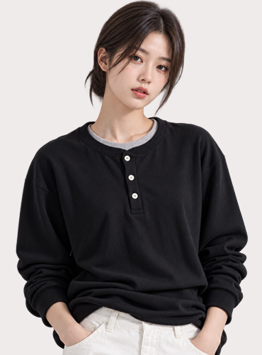스테이블 헨리넥 긴팔티 4종 FMLT4748_26_03 | 단체티 주문제작 탑앤탑