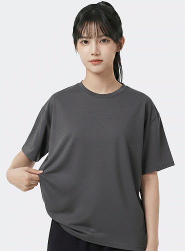 소로나 헤비 오버핏 라운드 JUN585 | 단체티 주문제작 탑앤탑