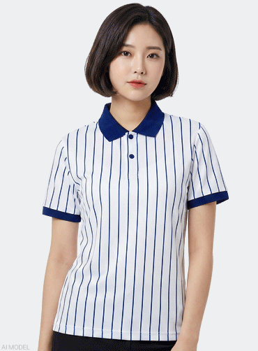 에어로쿨 스트라이프 폴로 JUN233 | 단체카라티 주문제작 탑앤탑
