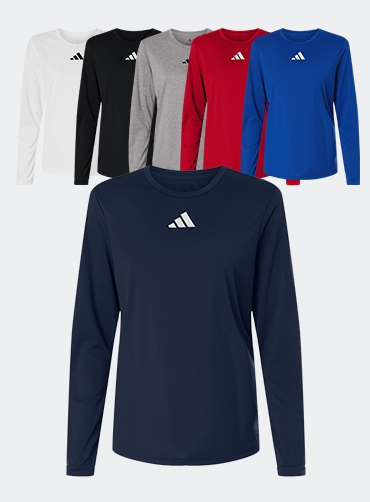[Adidas] 아디다스 여성 프리게임 롱슬리브 티셔츠 AT105 | 브랜드단체티 주문제작 탑앤탑