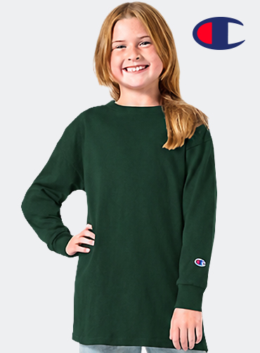 [챔피온 브랜드] 아동 롱슬리브 티셔츠 CH1751 | 단체티 브랜드아동복 주문제작 탑앤탑