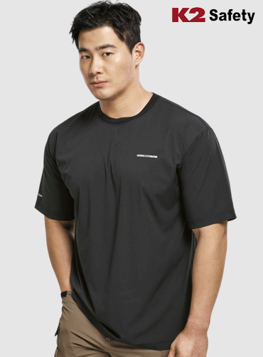 [K2] 워크웨어 경량스판라운드티 TS6206 | 브랜드단체티 주문제작 탑앤탑