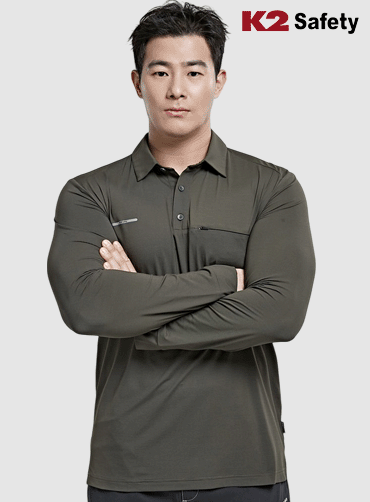 [K2] 워크웨어 카라티긴팔 TS6204 | 브랜드단체카라티 주문제작 탑앤탑