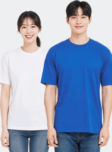 드라이 오버핏 라운드 헤리 반팔 RB0300 | 단체티 주문제작 탑앤탑
