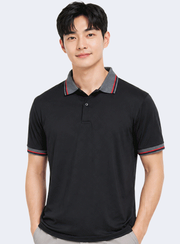 스판덱스 에리배색 반팔 RB1802 | 단체카라티 주문제작 탑앤탑